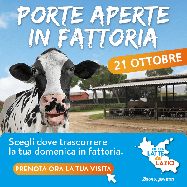Porte aperte in fattoria, torna l’Open Day organizzato dalla Filiera Latte del Lazio. Scoprire il mondo del latte nelle aziende agricole di Roma, Frosinone e Latina.