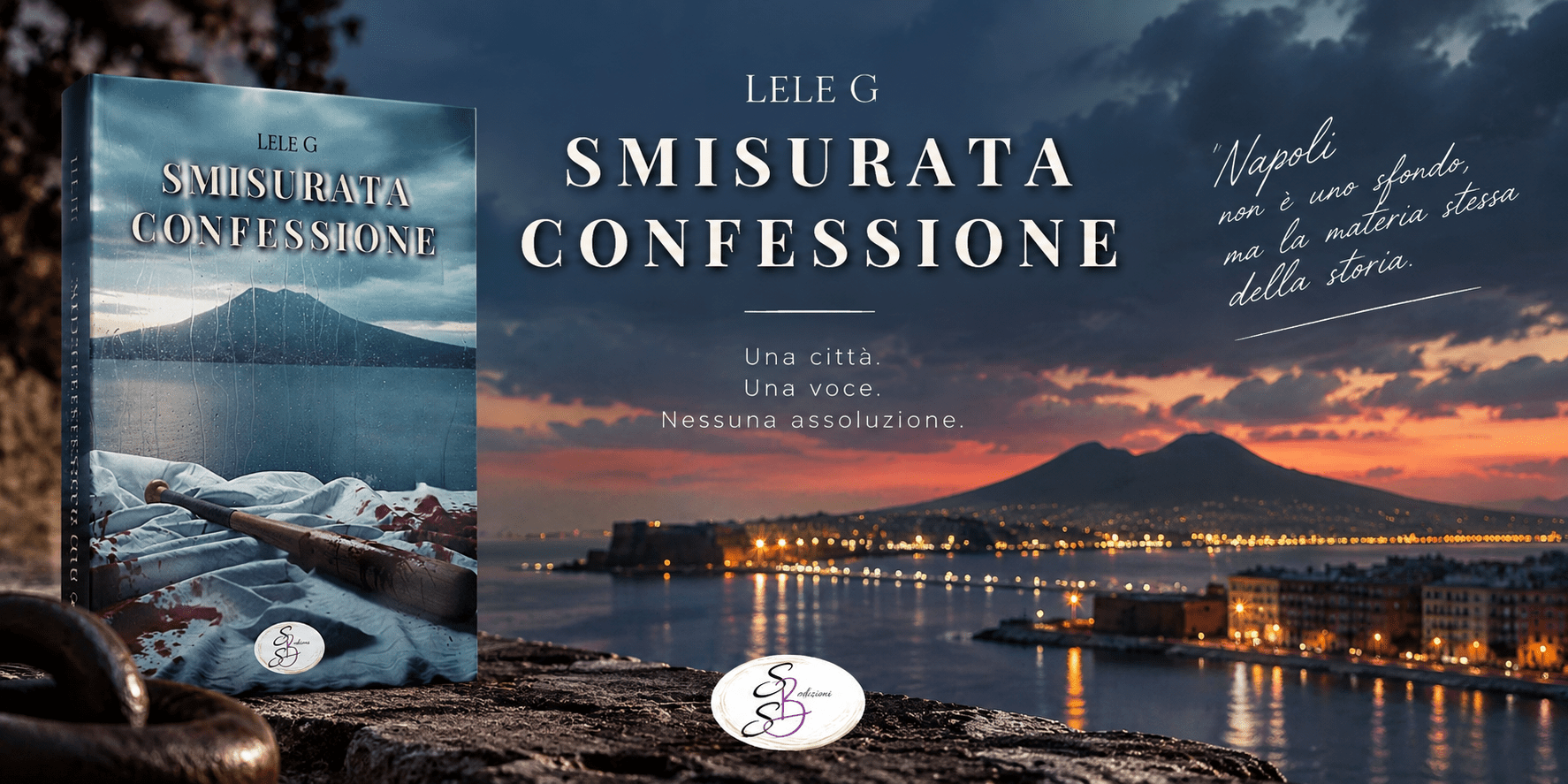 Lele G porta Smisurata confessione al Campania Libri Festival: un romanzo duro e perturbante in cui Napoli diventa parte della materia narrativa.
