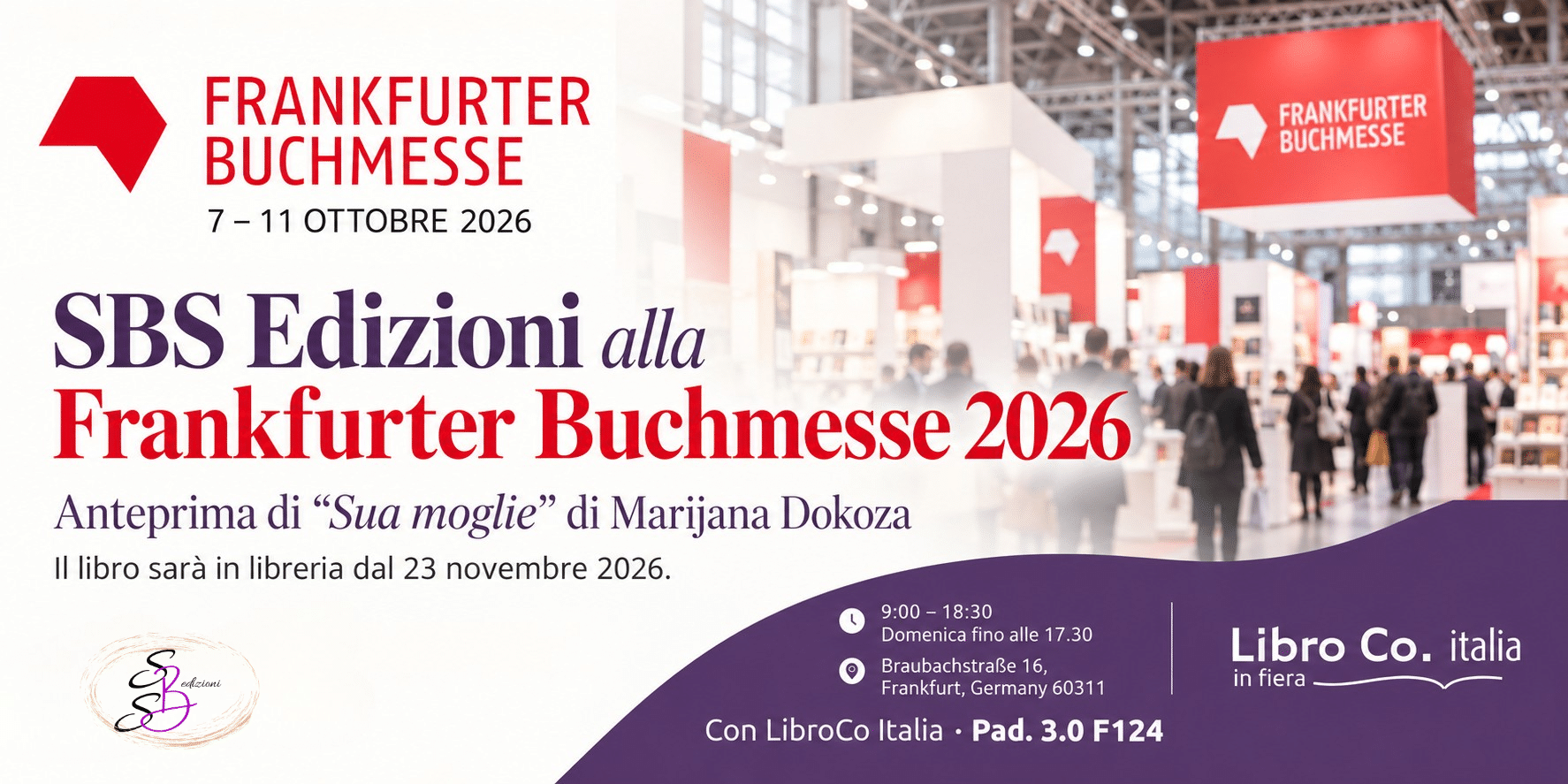 SBS Edizioni alla Frankfurter Buchmesse